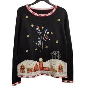 Holiday Christmas Women Vintage Sweater